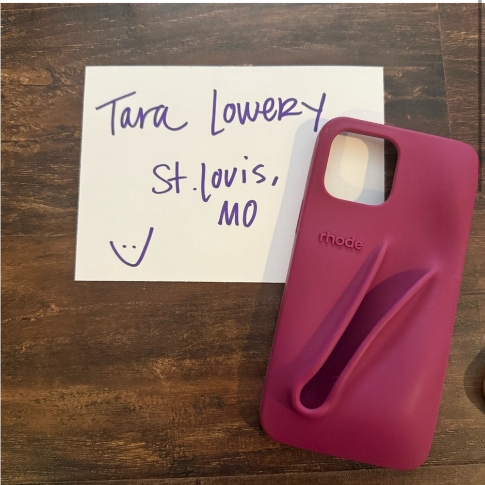 Rhode iPhone 13 Pro Max Phone Case “raspberry jelly”